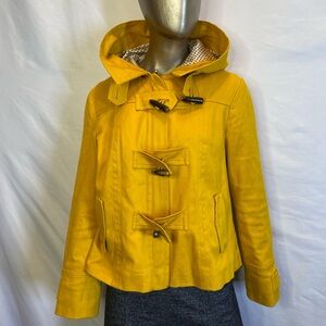 Banana Republic Yellow Utility Jacket with Hood